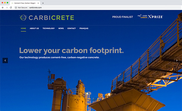 Carbicrete website